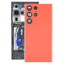 Load image into Gallery viewer, For Samsung Galaxy S23 Ultra SM-S918 Glass Battery Back Cover with Camera Lens Frame, For Samsung Galaxy S23 Ultra(with Camera Cover)