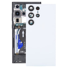 Load image into Gallery viewer, For Samsung Galaxy S23 Ultra SM-S918 Glass Battery Back Cover with Camera Lens Frame, For Samsung Galaxy S23 Ultra(with Camera Cover)
