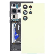 Load image into Gallery viewer, For Samsung Galaxy S23 Ultra SM-S918 Glass Battery Back Cover with Camera Lens Frame, For Samsung Galaxy S23 Ultra(with Camera Cover)