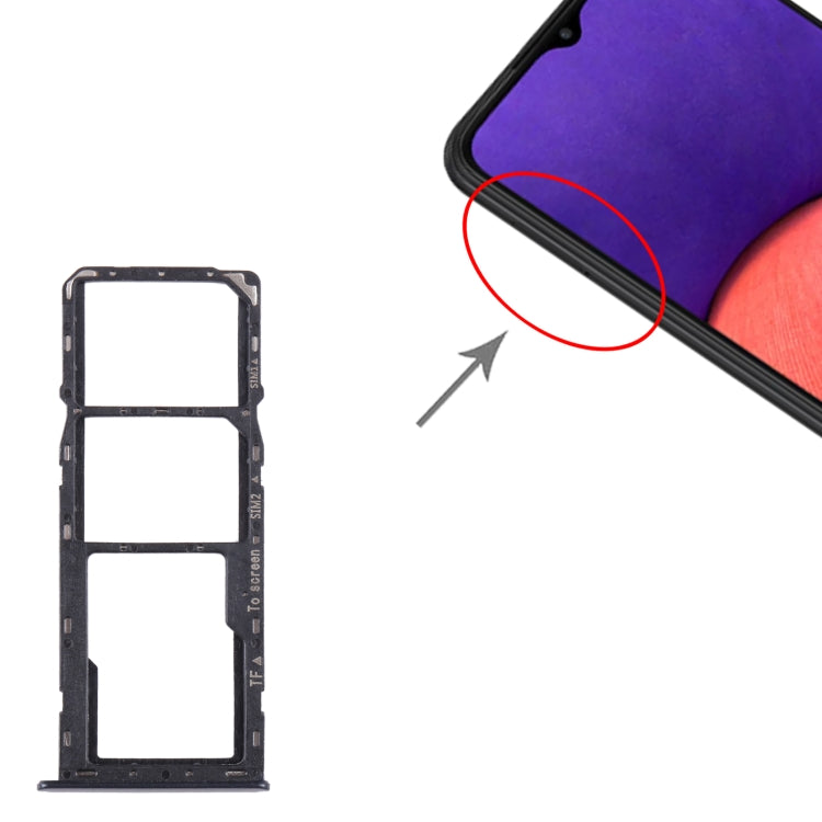 For Samsung Galaxy A22 5G SM-A226B Original SIM Card Tray + SIM Card Tray + Micro SD Card Tray