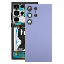 Load image into Gallery viewer, For Samsung Galaxy S24 Ultra SM-S928B OEM Battery Back Cover with Camera Lens Cover, For Samsung Galaxy S24 Ultra(with Camera Lens), For Samsung Galaxy S24 Ultra(with Camera Lens Frame)