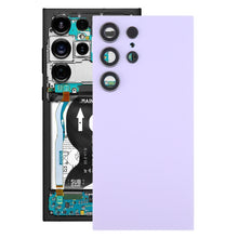 Load image into Gallery viewer, For Samsung Galaxy S24 Ultra SM-S928B OEM Battery Back Cover with Camera Lens Cover, For Samsung Galaxy S24 Ultra(with Camera Lens), For Samsung Galaxy S24 Ultra(with Camera Lens Frame)