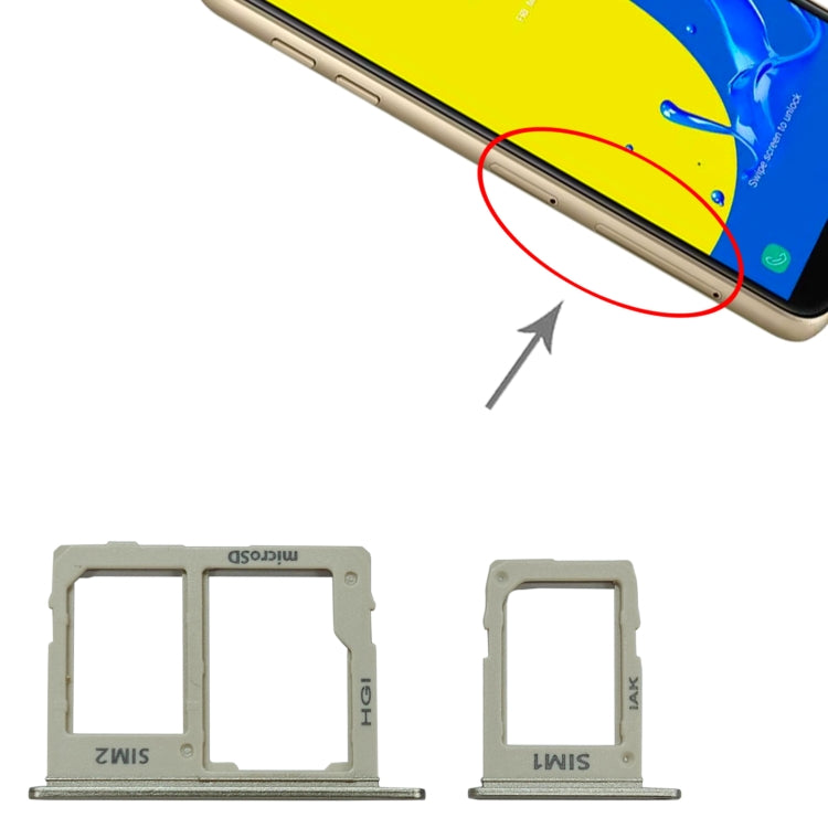 For Samsung Galaxy J6 2018 SM-J600 SIM Card Tray + SIM + Micro SD Card Tray
