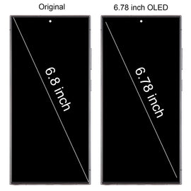 For Samsung Galaxy S24 Ultra SM-S928B 6.78 inch OLED LCD Screen Digitizer Full Assembly with Frame