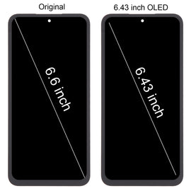For Samsung Galaxy A55 SM-A556B 6.43 inch OLED LCD Screen Digitizer Full Assembly with Frame