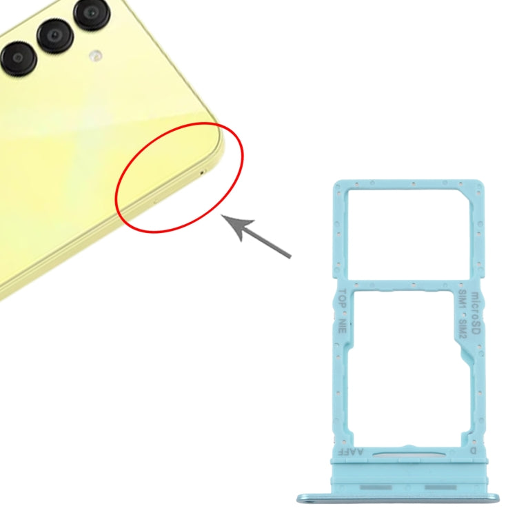 For Samsung Galaxy A16 5G SM-A166B Original SIM Card Tray + SIM Card Tray / Micro SD Card Tray