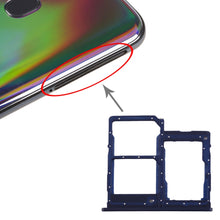 Load image into Gallery viewer, For Galaxy A40 SIM Card Tray + SIM Card Tray + Micro SD Card Tray, For Samsung Galaxy A40 (Dark Blue), For Samsung Galaxy A40, For Galaxy A40, For Galaxy A40(Red)