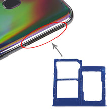 Load image into Gallery viewer, For Galaxy A40 SIM Card Tray + SIM Card Tray + Micro SD Card Tray, For Samsung Galaxy A40, For Samsung Galaxy A40 (Dark Blue), For Galaxy A40(Red), For Galaxy A40