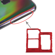 Load image into Gallery viewer, For Galaxy A40 SIM Card Tray + SIM Card Tray + Micro SD Card Tray, For Samsung Galaxy A40 (Dark Blue), For Samsung Galaxy A40, For Galaxy A40, For Galaxy A40(Red)