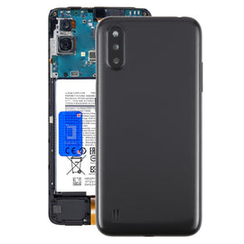 For Samsung Galaxy A01 SM-A015F Battery Back Cover with Camera Lens Cover
