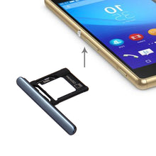 Load image into Gallery viewer, Micro SD / SIM Card Tray + Card Slot Port Dust Plug for Sony Xperia XZ Premium (Dual SIM Version)