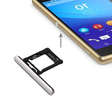 Load image into Gallery viewer, Micro SD / SIM Card Tray + Card Slot Port Dust Plug for Sony Xperia XZ Premium (Dual SIM Version)