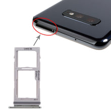 Load image into Gallery viewer, For Galaxy S10+ / S10 / S10e SIM Card Tray + SIM Card Tray / Micro SD Card Tray, For Samsung Galaxy S10+(Double), For Galaxy S10+(Double  SIM), For Samsung Galaxy S10+(Dual), For Galaxy S10+(Double SIM), For Galaxy S10+(2 SIM)