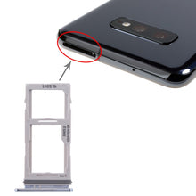 Load image into Gallery viewer, For Galaxy S10+ / S10 / S10e SIM Card Tray + SIM Card Tray / Micro SD Card Tray, For Samsung Galaxy S10+(Double), For Galaxy S10+(Double  SIM), For Samsung Galaxy S10+(Dual), For Galaxy S10+(Double SIM), For Galaxy S10+(2 SIM)