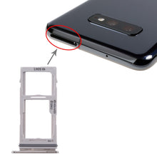 Load image into Gallery viewer, For Galaxy S10+ / S10 / S10e SIM Card Tray + SIM Card Tray / Micro SD Card Tray, For Samsung Galaxy S10+(Double), For Galaxy S10+(Double  SIM), For Samsung Galaxy S10+(Dual), For Galaxy S10+(Double SIM), For Galaxy S10+(2 SIM)