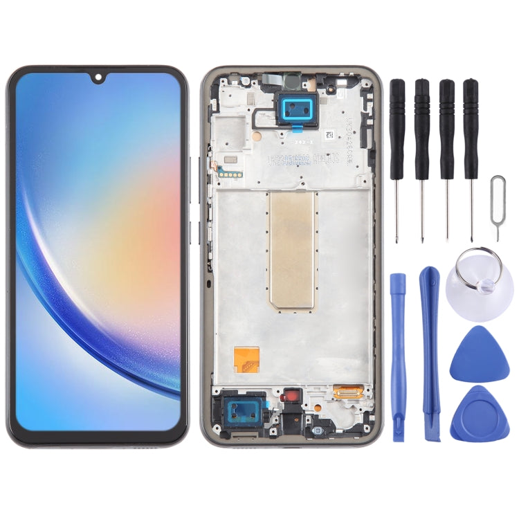 For Samsung Galaxy A34  SM-A346B Incell LCD Screen Digitizer Full Assembly with Frame