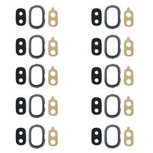 Load image into Gallery viewer, For Galaxy J4, J400F/DS, J400G/DS 10pcs Back Camera Bezel with Lens Cover &amp; Adhesive