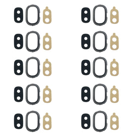 For Galaxy J4, J400F/DS, J400G/DS 10pcs Back Camera Bezel with Lens Cover & Adhesive