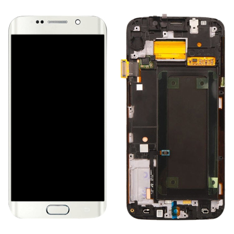 Original LCD Screen and Digitizer Full Assembly with Frame For Samsung Galaxy S6 Edge SM-G925F, For Samsung Galaxy S6 Edge