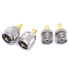 Load image into Gallery viewer, 4 PCS / Set UHF PL259 SO239 to SMA Plug RF Connector Test Converter
