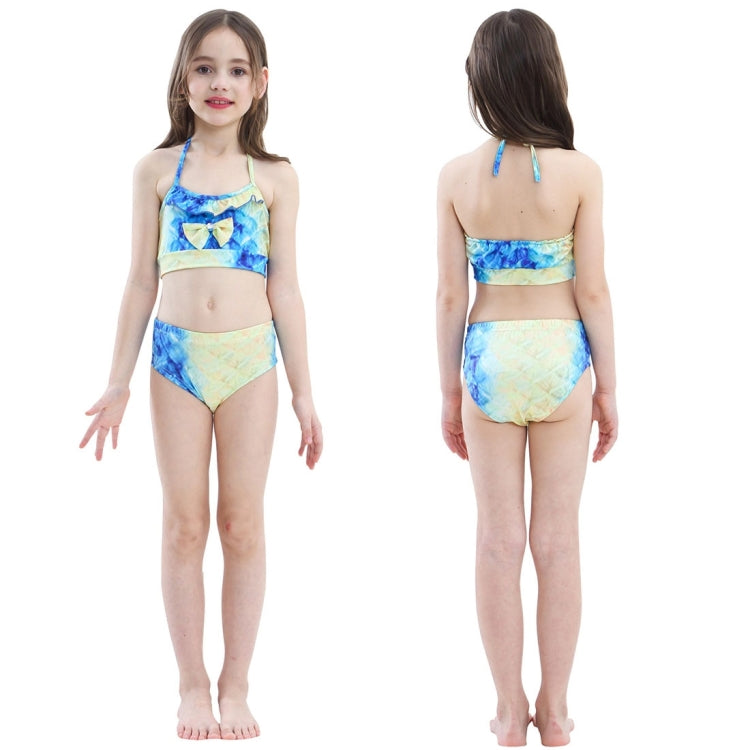 3 PCS / Sets Children Swimming Mermaid Tails Bikini Cosplay Mermaid Swimwear, Size: 150, Size: 150