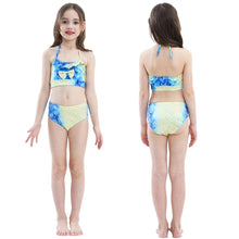 Load image into Gallery viewer, 3 PCS / Sets Children Swimming Mermaid Tails Bikini Cosplay Mermaid Swimwear, Size: 150, Size: 150