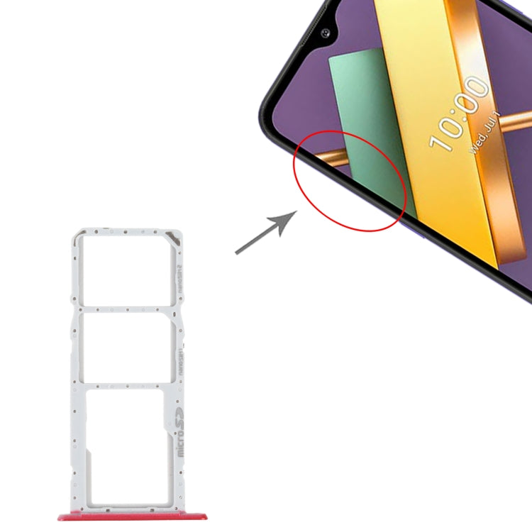 SIM Card Tray + SIM Card Tray + Micro SD Card Tray for LG K22 LMK200Z LMK200E LMK200B LM-K200