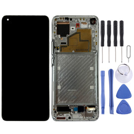 Original LCD Screen and Digitizer Full Assembly with Frame for Xiaomi Mi 11 M2011K2C, M2011K2G