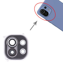 Load image into Gallery viewer, Back Camera Lens Frame for Xiaomi Mi 11 M2011K2C, M2011K2G, For Xiaomi Mi 11 (Grey), For Xiaomi Mi 11