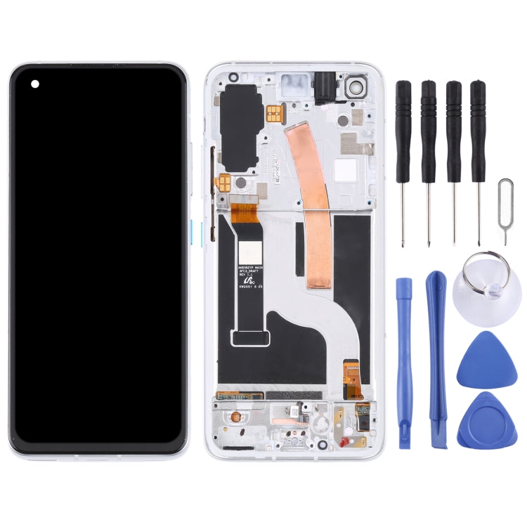 AMOLED Material LCD Screen and Digitizer Full Assembly with Frame for Asus Zenfone 8 ZS590KS