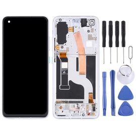 AMOLED Material LCD Screen and Digitizer Full Assembly with Frame for Asus Zenfone 8 ZS590KS
