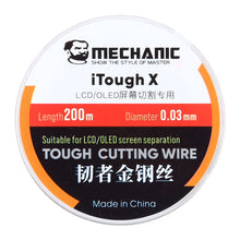 Load image into Gallery viewer, MECHANIC iTough X 200M 0.03MM LCD OLED Screen Cutting Wire, MECHANIC 0.03MM 200M