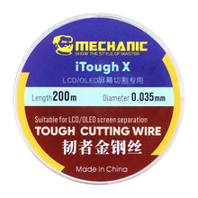 Load image into Gallery viewer, MECHANIC iTough X 200M 0.035MM LCD OLED Screen Cutting Wire, MECHANIC 0.035MM 200M