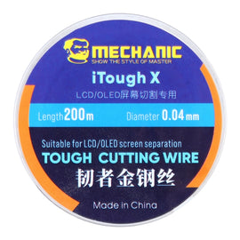 Mechanic iTough X 200M 0.04MM LCD OLED Screen Cutting Wire, Mechanic 0.04MM 200M