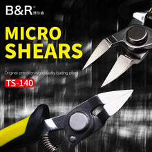 Load image into Gallery viewer, B&amp;R TS-140 130mm 5 inch High Precision Wire Cable Cutters Cutting, B&amp;R TS-140