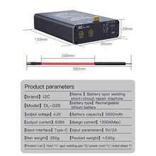 Load image into Gallery viewer, i2C DL-S03S Adjustable Mini Portable Spot Welder, i2C DL-S03S