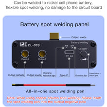 Load image into Gallery viewer, i2C DL-S03S Adjustable Mini Portable Spot Welder, i2C DL-S03S