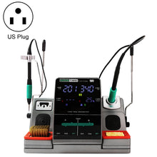 Load image into Gallery viewer, SUGON T3602 110V 240W Dual Station Nano Electric Soldering Station with Double Handle, US Plug, T3602, US Plug