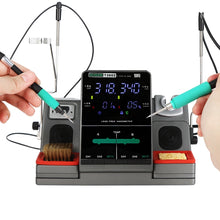 Load image into Gallery viewer, SUGON T3602 110V 240W Dual Station Nano Electric Soldering Station with Double Handle, US Plug, T3602, US Plug