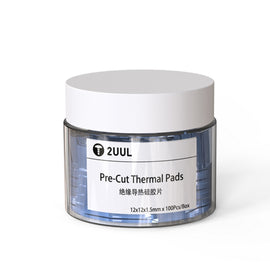 100 PCS/Box 2UUL SC02 Pre-Cut Thermal Silicone Pads 12x12x1.5mm
