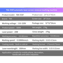 Load image into Gallery viewer, TBK 958F 20W 1064nm Automatic Separate Laser Separator, US Plug