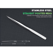 Load image into Gallery viewer, BAKU BA-i6-SS-sa Stainless Steel Straight Tweezers