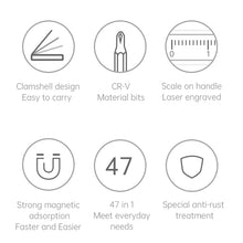 Load image into Gallery viewer, JAKEMY JM-8180 47 in 1 CR-V Precision Magnetic Screwdriver Set