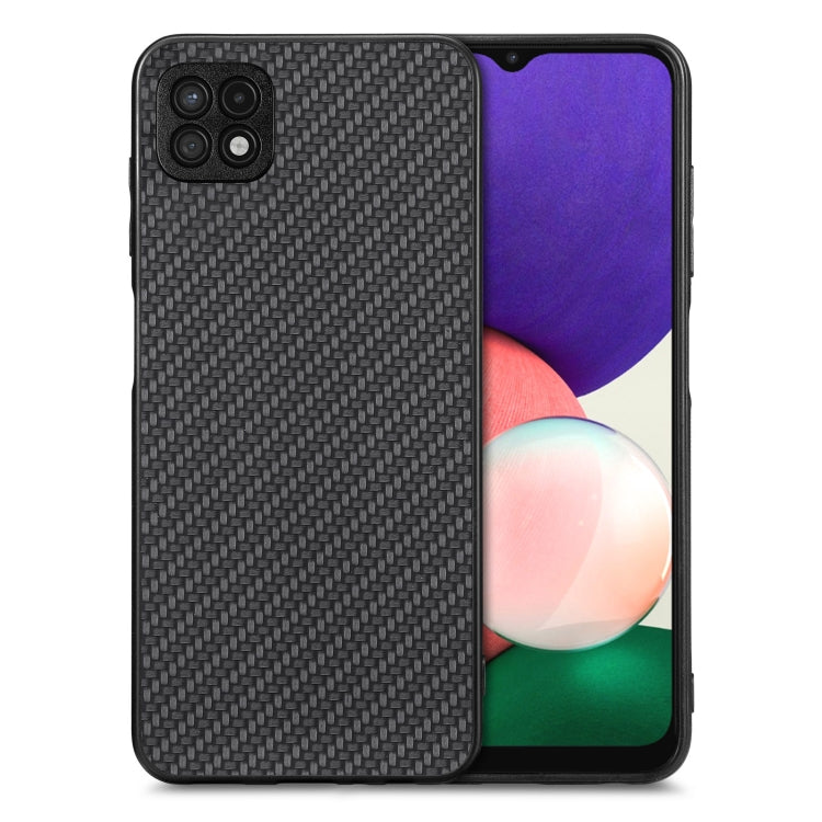 Carbon Fiber Texture Leather Back Cover Phone Case