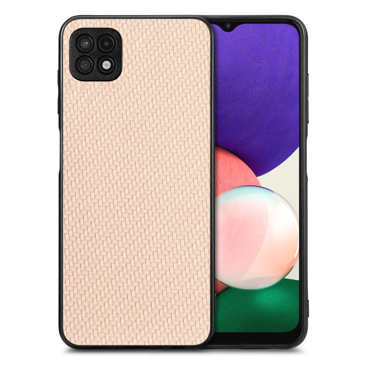 Carbon Fiber Texture Leather Back Cover Phone Case