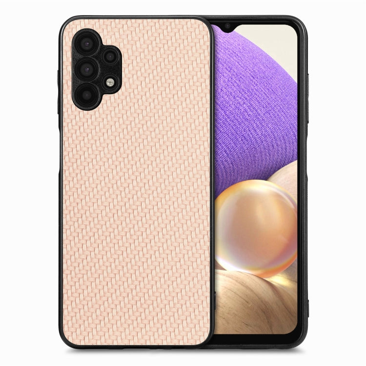 Carbon Fiber Texture Leather Back Cover Phone Case