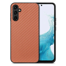 Load image into Gallery viewer, Carbon Fiber Texture Leather Back Cover Phone Case