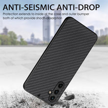 Load image into Gallery viewer, Carbon Fiber Texture Leather Back Cover Phone Case