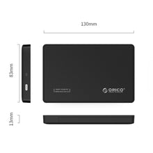 Load image into Gallery viewer, ORICO 2.5 inch Type-C Hard Drive Enclosure, USB 3.1 Gen2 Type-C