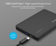 Load image into Gallery viewer, ORICO 2.5 inch Type-C Hard Drive Enclosure, USB 3.1 Gen2 Type-C